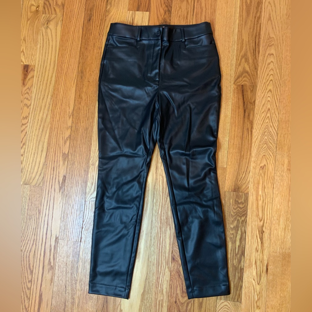LOFT Women’s Faux Leather Black Pants